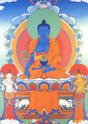 Bhaisajyaguru_blue_with_bodhisattvas